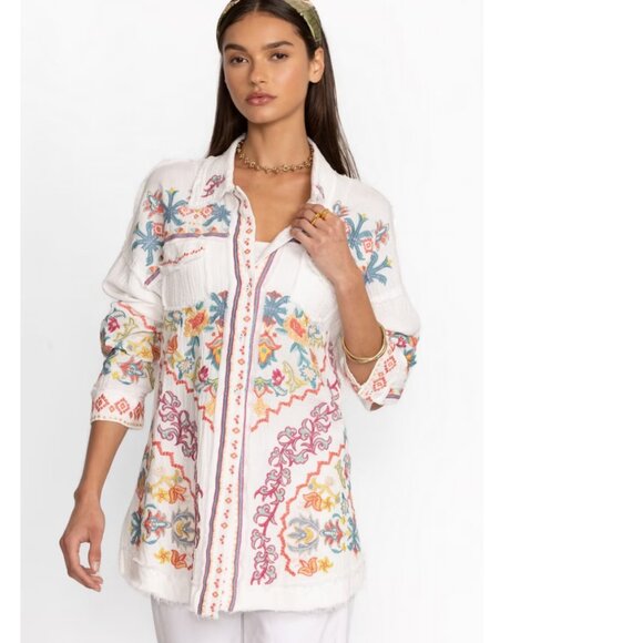 Johnny Was Tops - NWT Johnny Was Toyah Blouse Size M